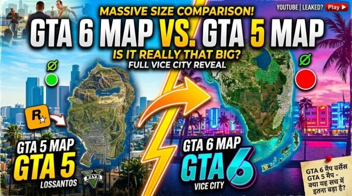 GTA 6 Map vs GTA 5 Map