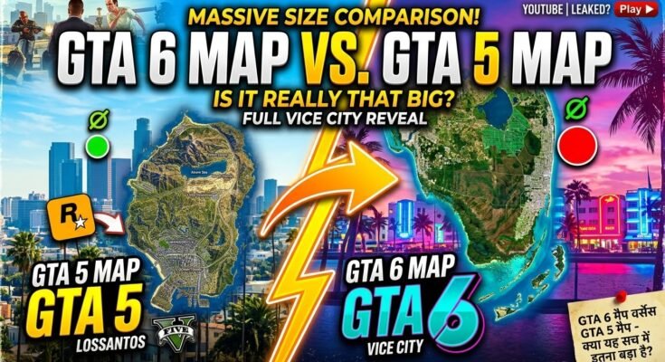 GTA 6 Map vs GTA 5 Map